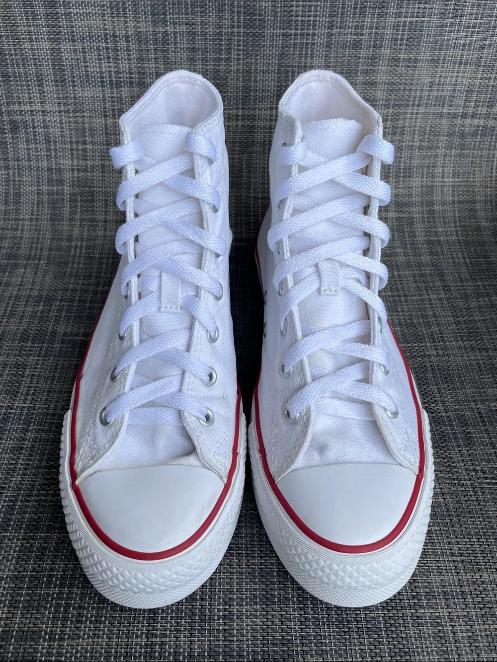 Converse Chuck Taylor All Star Lift Platform High-Top White Canvas Sneakers 5 Y